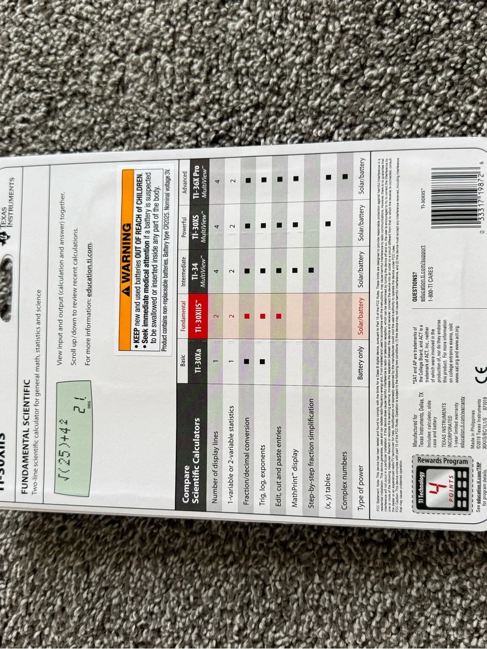 Texas Instruments Calculator - Picture 2 of 2